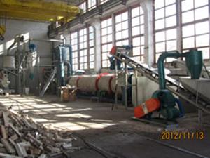 sawdust pellet production line project